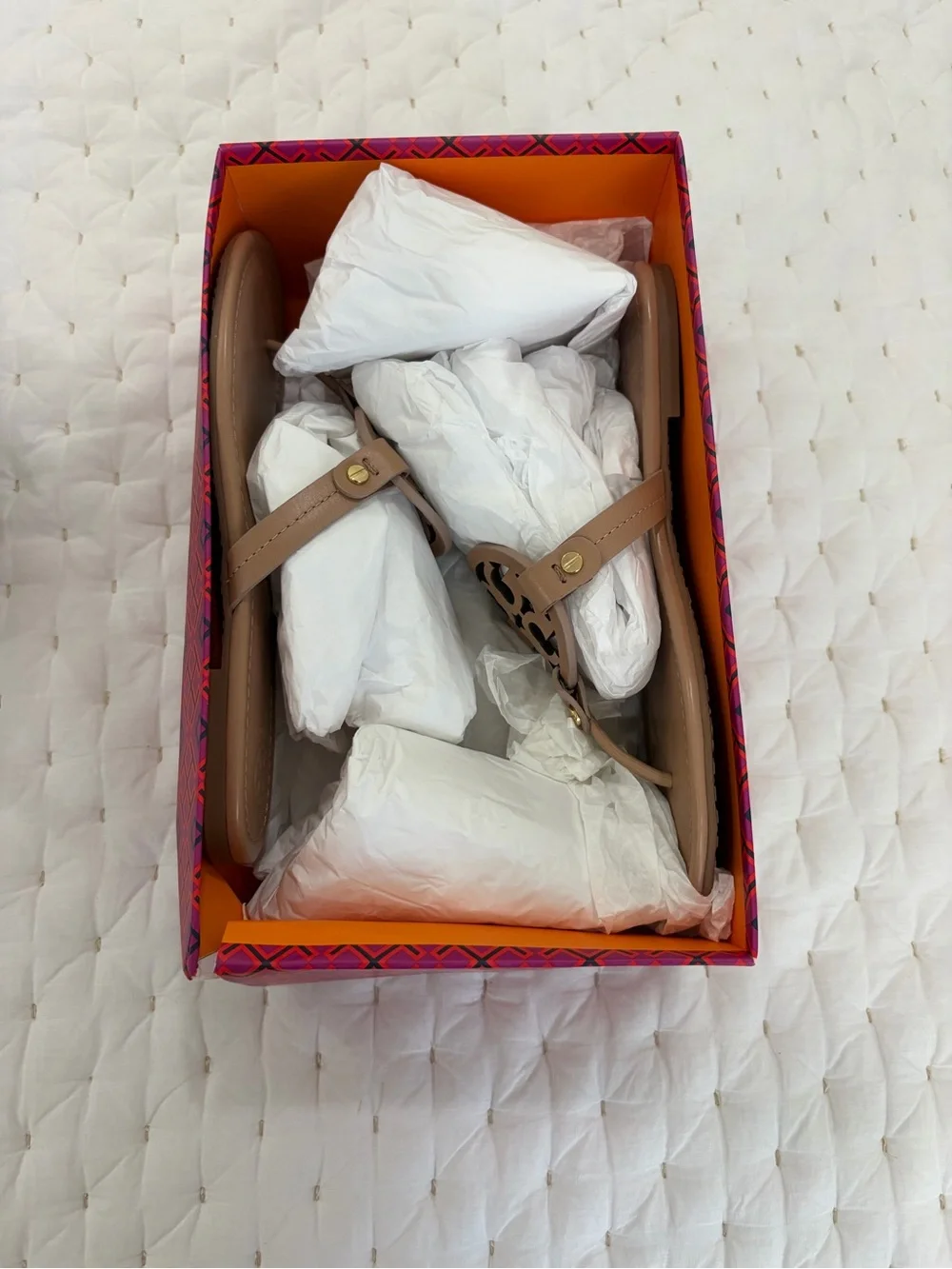 Tory Burch Miller sandal light makeup size 8 NIB
